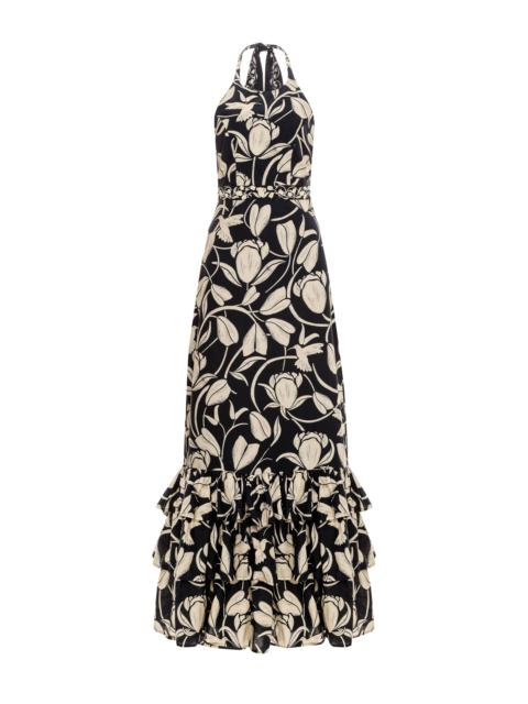 Agua by Agua Bendita Magnolia Flora Maxi Dress