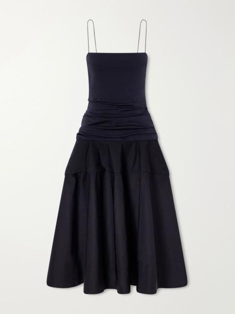 JACQUEMUS La Robe Paradiso satin midi dress Black