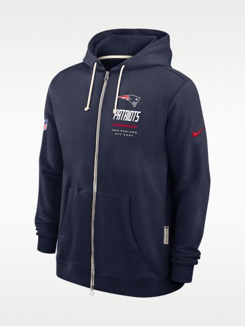 Nike New England Patriots Sideline Standard Issue Men's Nike Dri-FIT NFL Full-Zip Hoodie