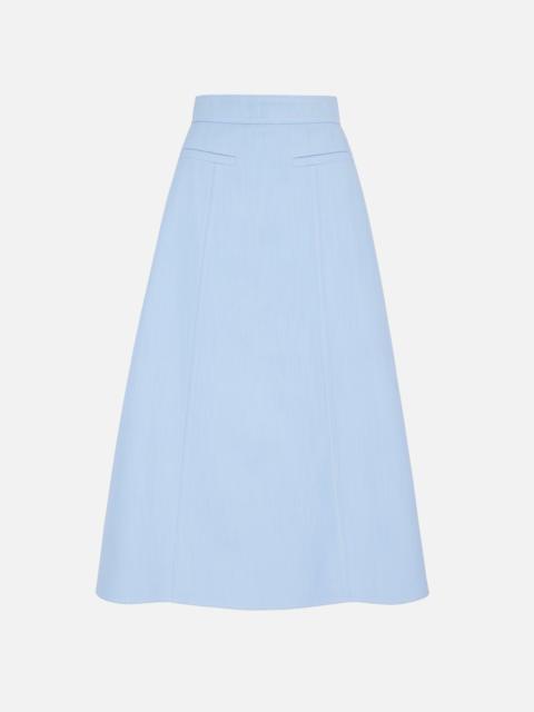 EMILIA WICKSTEAD Wilder Skirt in Icy Blue Denim