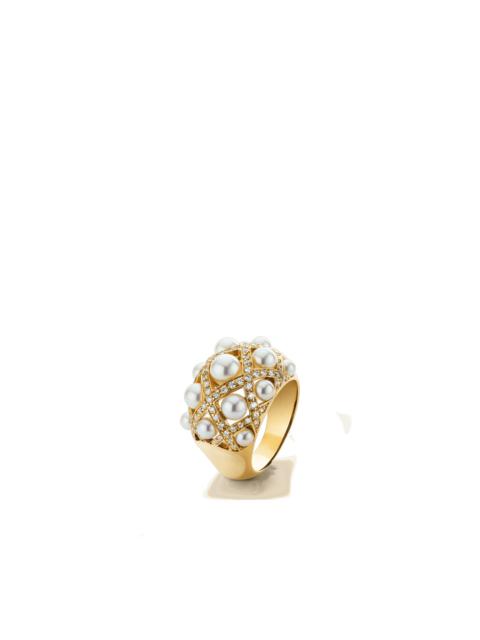 CHANEL Perles Matelassé ring