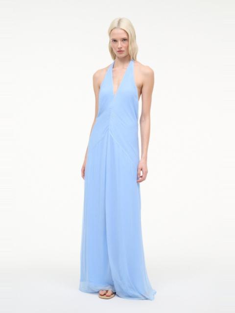 STAUD STAUD LUMA DRESS CLEAR BLUE