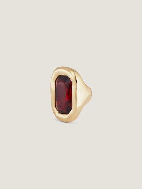 Givenchy SCULPTURAL CRYSTAL RING IN METAL AND CRYSTAL