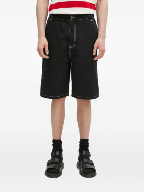 ICECREAM contrast-stitch denim shorts