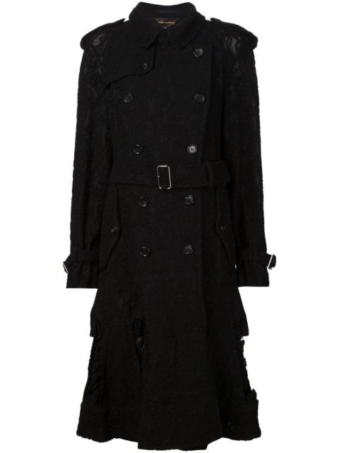 Comme Des Garçons lace trench coat