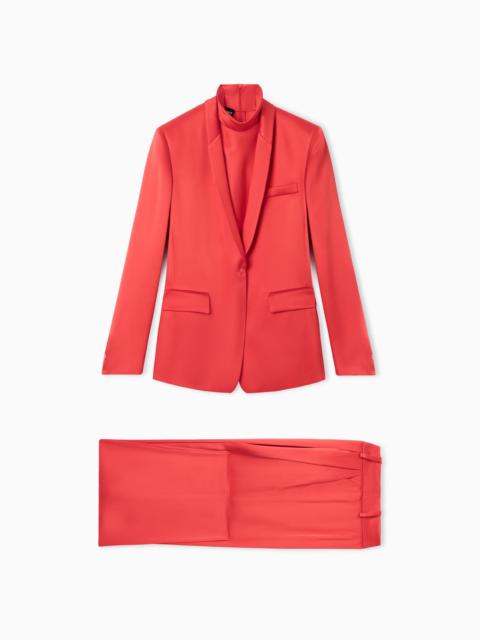 GIORGIO ARMANI THREE-PIECE SINGLE-BREASTED OLYMPIC CEREMONY SUIT