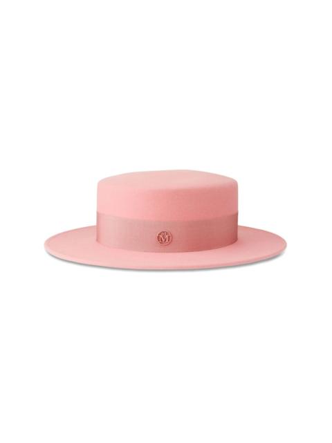 MAISON MICHEL Kiki logo-detail wool fedora