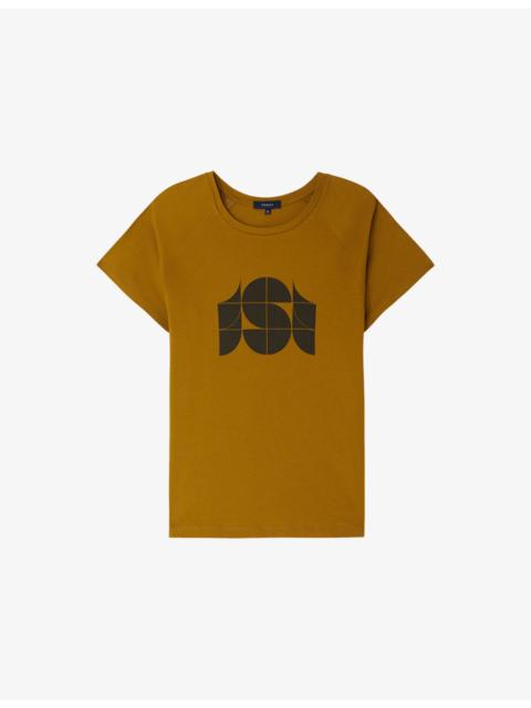soeur Val Monogram-Print Cotton-Jersey T-Shirt