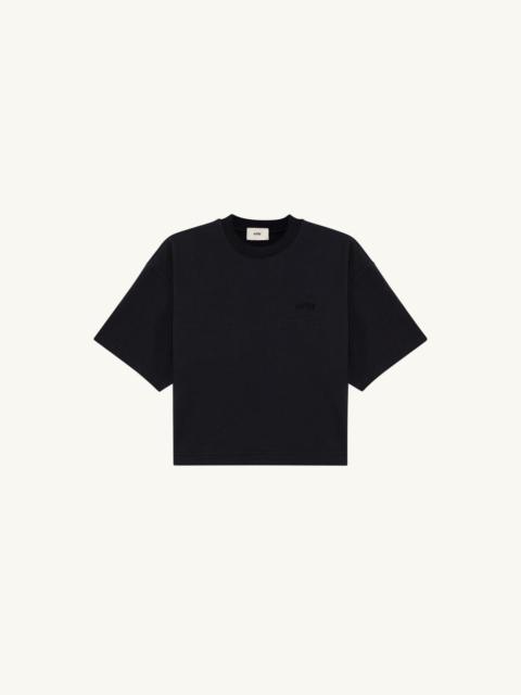 AUTRY BOXY T-SHIRT WITH TONAL LOGO FOR WOMAN