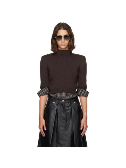 WILLY CHAVARRIA Brown Chavela Sweater