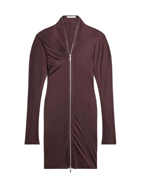 Helmut Lang Women's Infinity Zip-Up Midi-Dress - Espresso