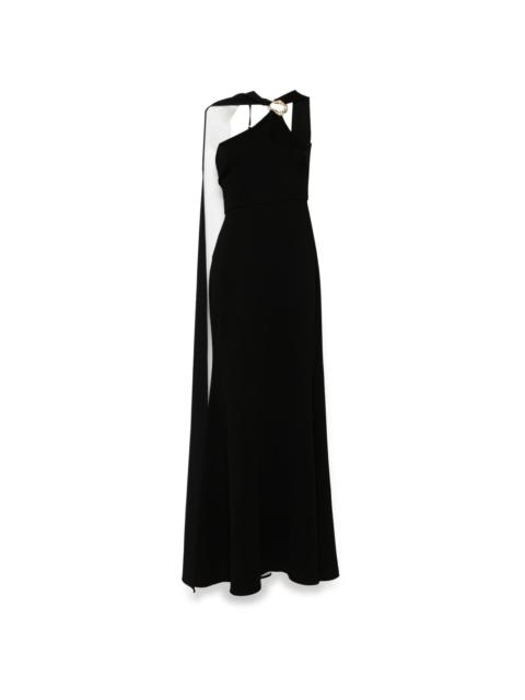 ROLAND MOURET asymmetric embellished dress