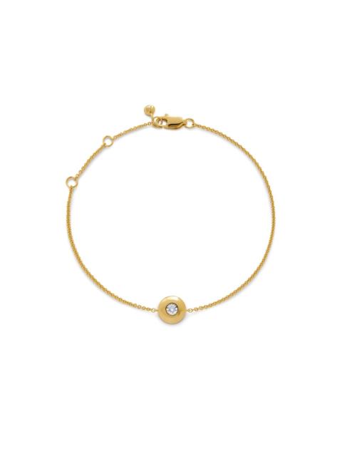 MONICA VINADER 18kt yellow gold vermeil April Birthstone bracelet