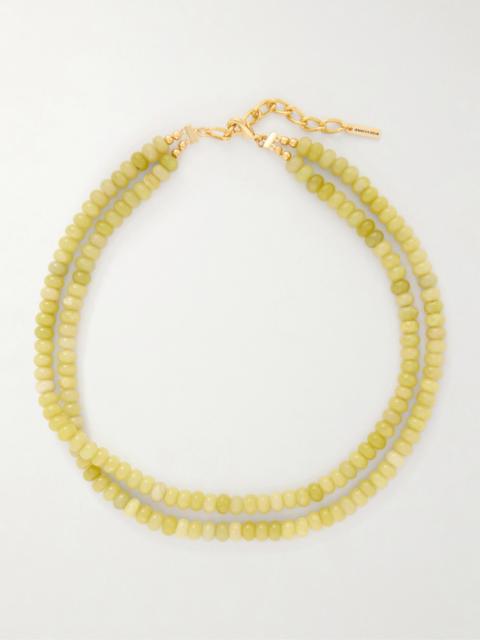 Jennifer Behr Veronica Gold-tone Quartz Necklace