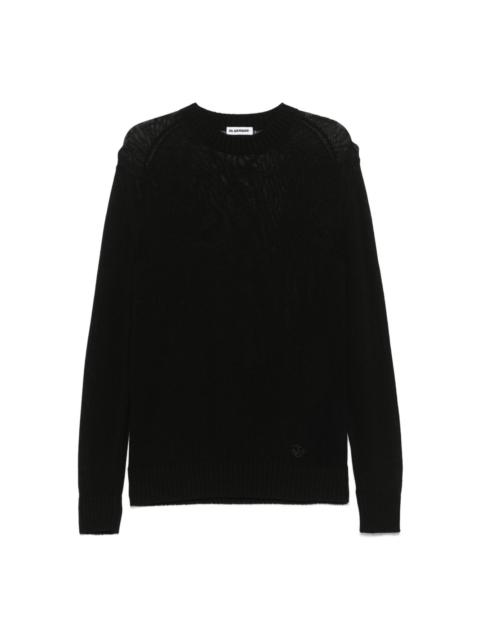 open-knit sweater