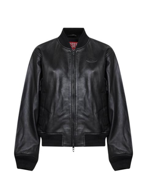 Diesel zip-up leather jacket