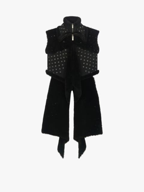 Givenchy JACKET IN SHEEP LINING WITH METALLIC DETAILS