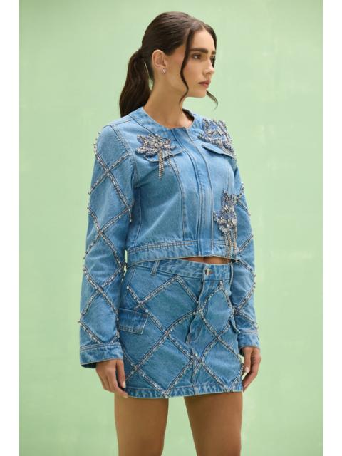 PatBO MARINA DENIM MINI SKIRT