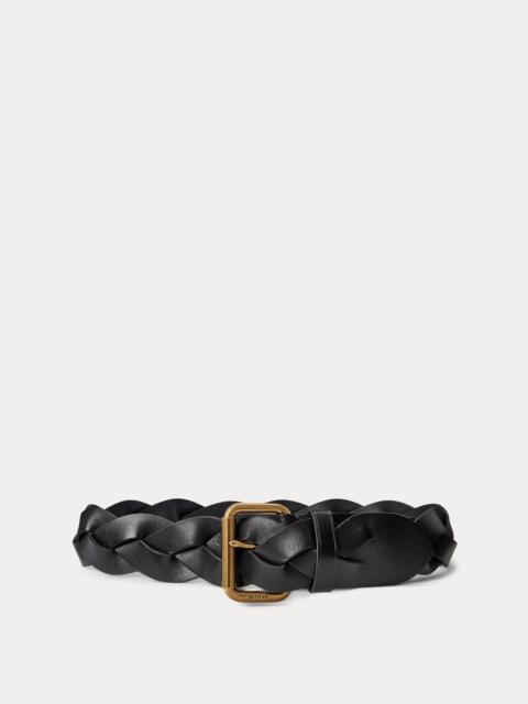 Braided Vachetta Leather Belt