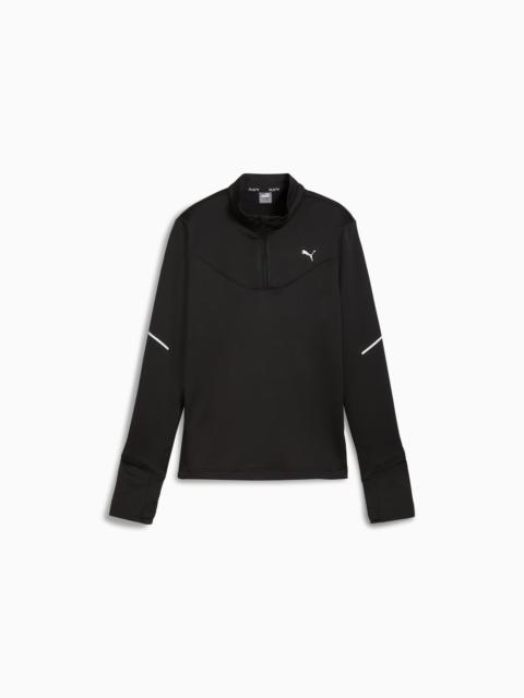 PUMA RUN Grid Fleece Women's Half-Zip Top