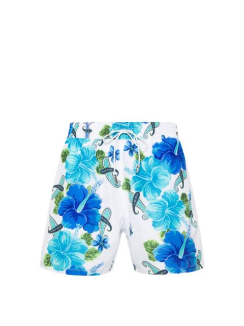 Etro floral paisley-print swim shorts