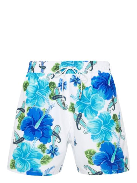 Etro floral paisley-print swim shorts