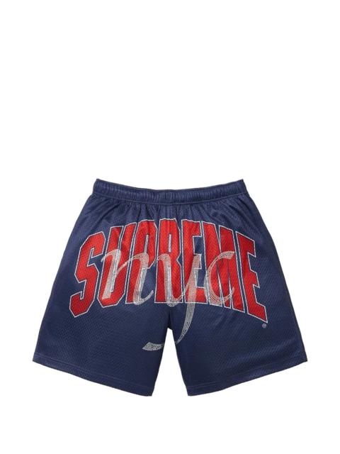 Supreme rhinestone mesh shorts