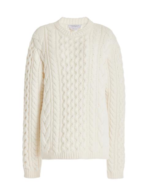 GABRIELA HEARST Geoffrey Knit Sweater in Ivory Cashmere