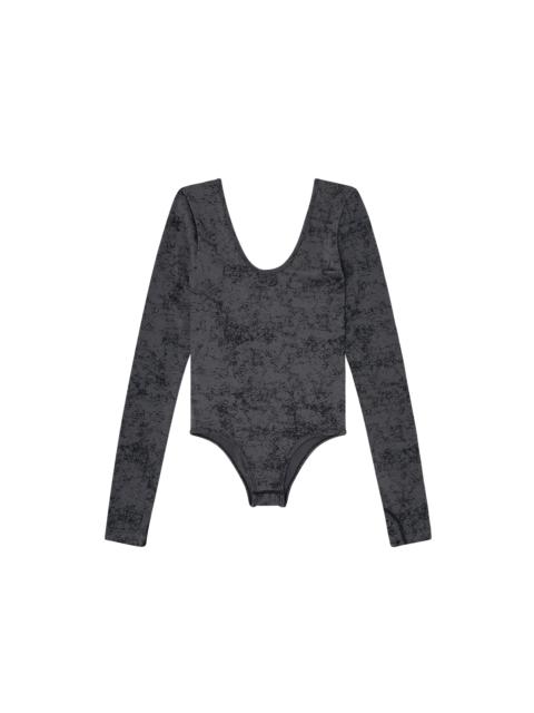 Diesel OPEN-BACK BODYSUIT WITH UTILITARIAN PRINT