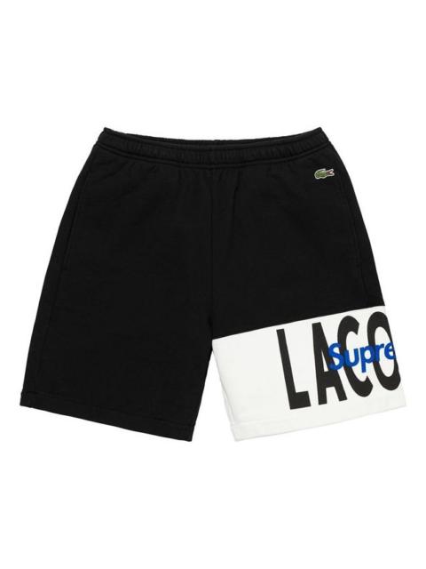 Supreme Supreme FW19 Week 5 x LACOSTE Logo Panel Sweatshort logo SUP-FW19-525