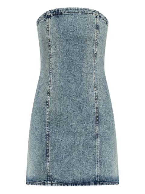 GESTUZ Nielle denim strapless dress