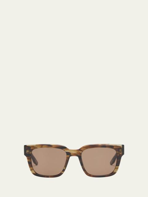 BARTON PERREIRA Men's Zander Plastic Rectangle Sunglasses