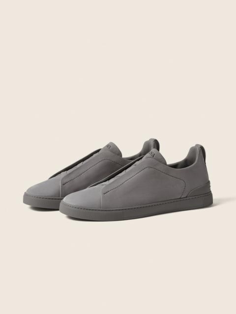 ZEGNA GREY MÉLANGE TRIPLE STITCH™ SECONDSKIN SNEAKERS