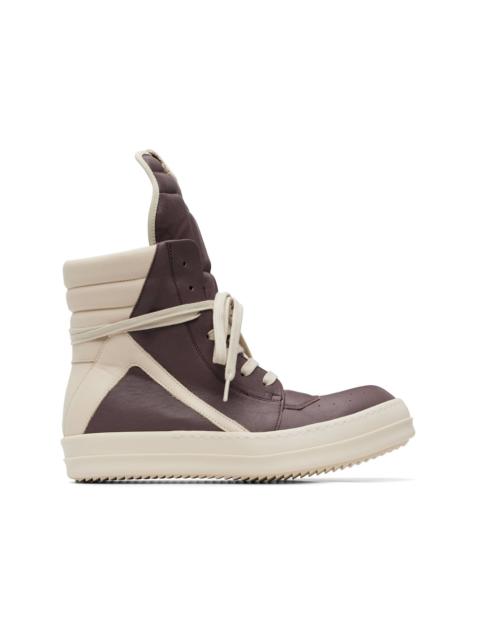 Rick Owens Purple Tower Geobasket Sneakers