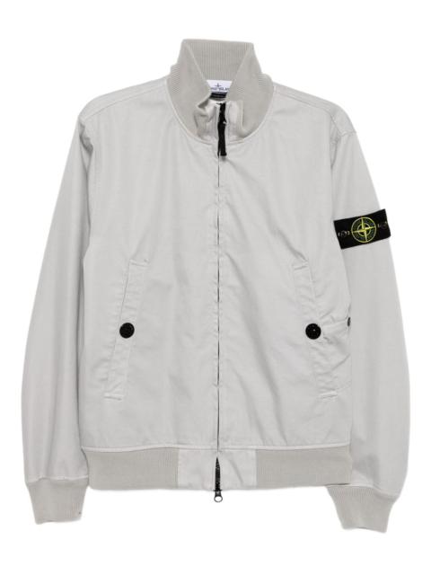 Stone Island logo-patch bomber jacket