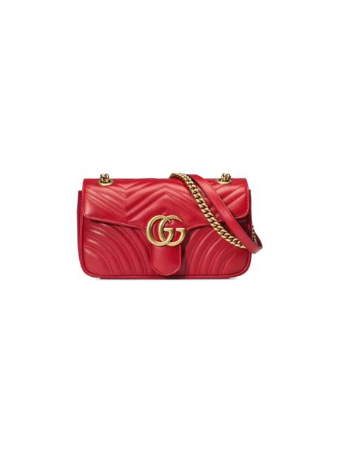 Gucci GG Marmont Small Matelassé Shoulder Bag 'Red'