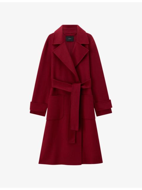 JOSEPH Arline Double-Breasted Wool and Cashmere Coat