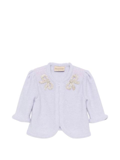 Valentino bow-embellished cardigan