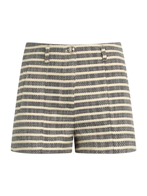 Joe's Jeans Women's The Frankie Striped Tailored Shorts - Midnight Ecru