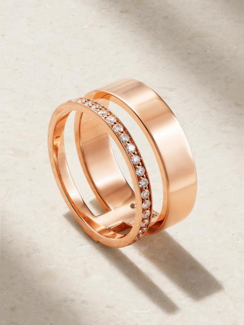 REPOSSI Berbère Module 18-karat Rose Gold Diamond Ring