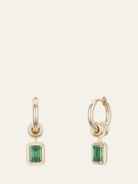 Spinelli Kilcollin Zahra Hoop Earrings with Emeralds