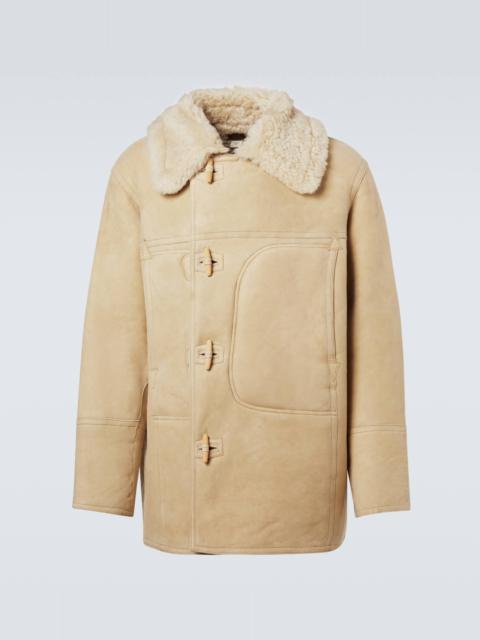 RRL by Ralph Lauren Shearling-lined suede coat
