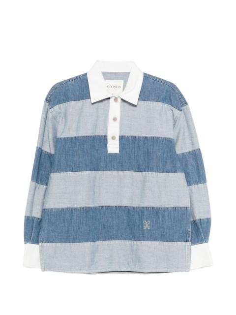 CLOSED striped polo top