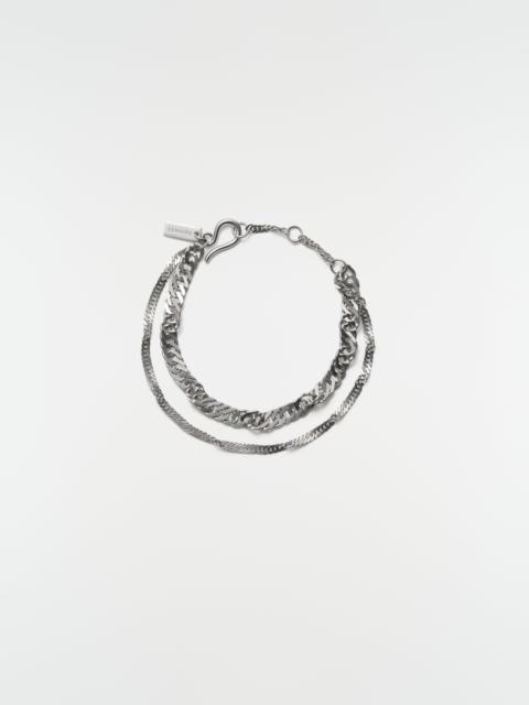 Lemaire TWISTED CHAIN BRACELET IN RHODIUM-PLATED SILVER