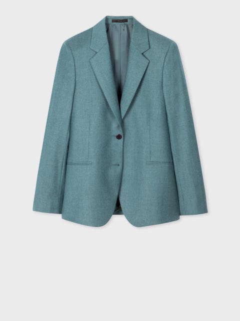 Paul Smith Teal Wool-Cashmere Blazer