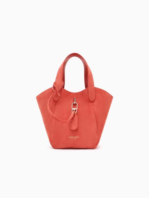 GIORGIO ARMANI SMALL SUEDE HANDBAG