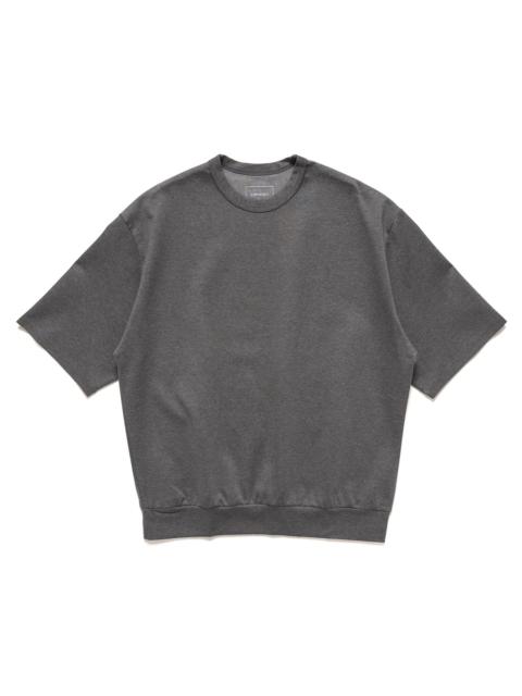 Hem Ribbed S/S Top Charcoal Gray