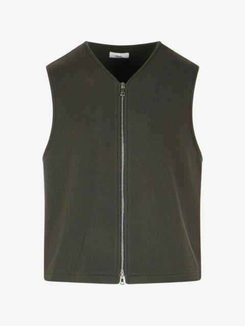 RIER zip-up wool vest