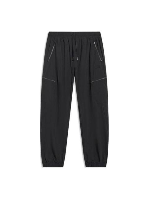 Li-Ning Li-Ning 패션 스포츠 트랙 바지 '블랙' AYKT399-1