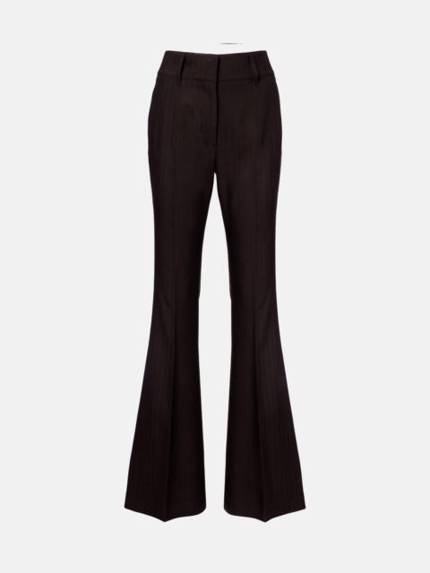 GABRIELA HEARST Rhein high-rise wool flared pants